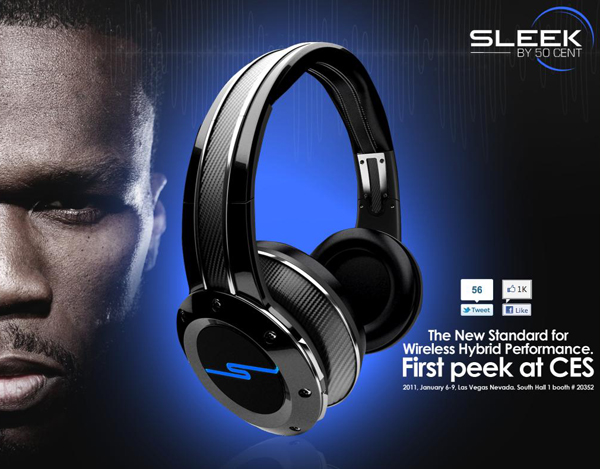 50 Cent Officially Releases 'Sleek By 50 Cent' Headphones 