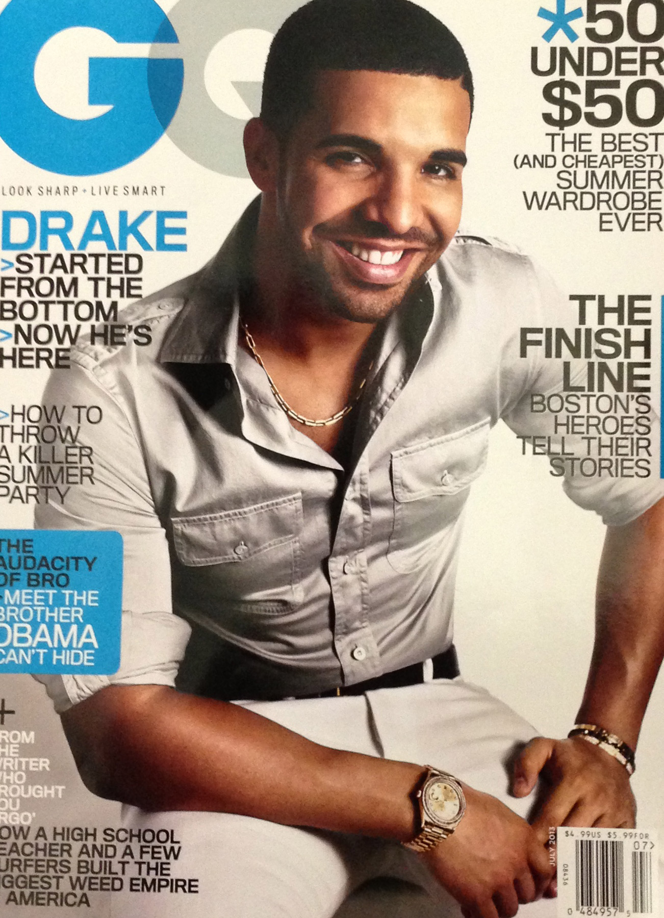Drake Covers GQ (July 2013); Talks Chris Brown, 'Nothing Was The Same' & More | HipHop ...1302 x 1800