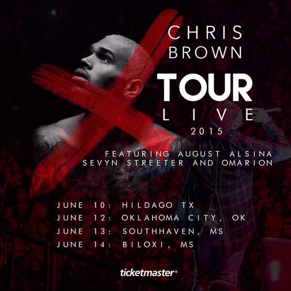Chris Brown Announces 'X Tour Live' w/ August Alsina, Omarion & Sevyn