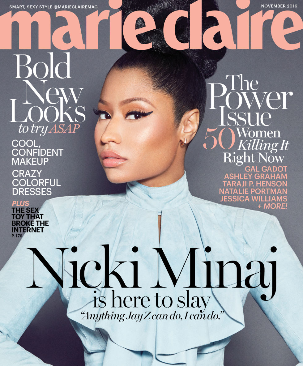 Nicki Minaj Covers Marie Claire Magazine Hiphop N More