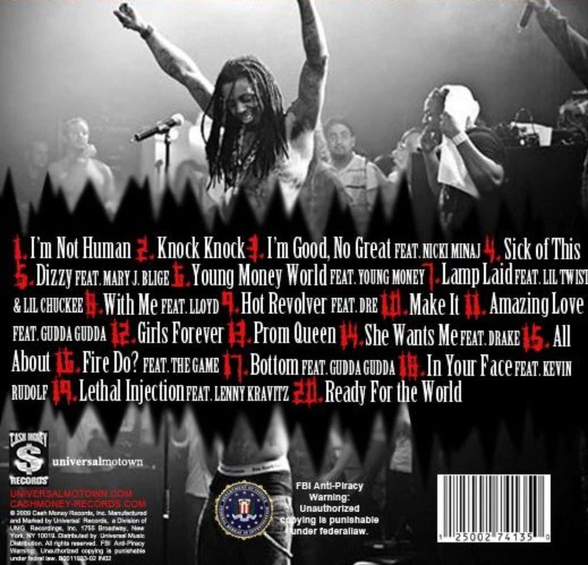 lil wayne new album 2010 tracklist