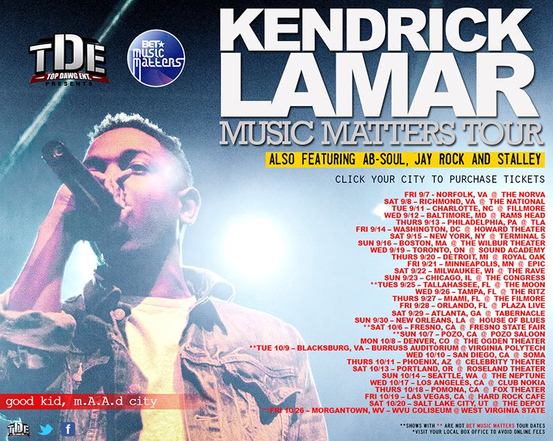 Kendrick Lamar - Good Kid, M.A.A.d City, Releases