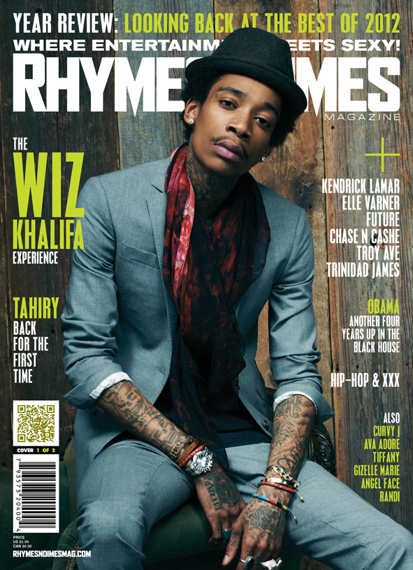 Wiz Khalifa Covers Rhymes & Dimes Magazine.