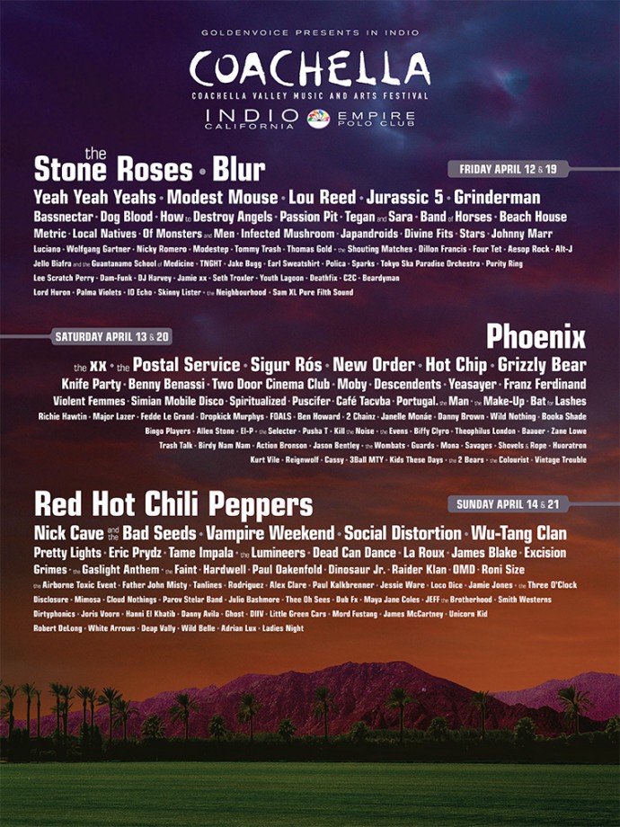 Coachella 2013 Lineup Announced HipHopNMore