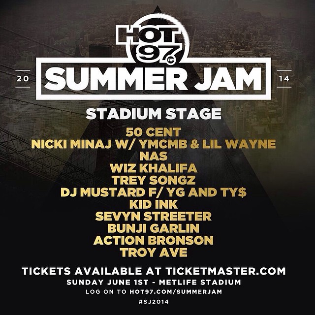 Hot 97 Summer Jam 2014 Lineup Announced (Live Stream) | HipHop-N-More