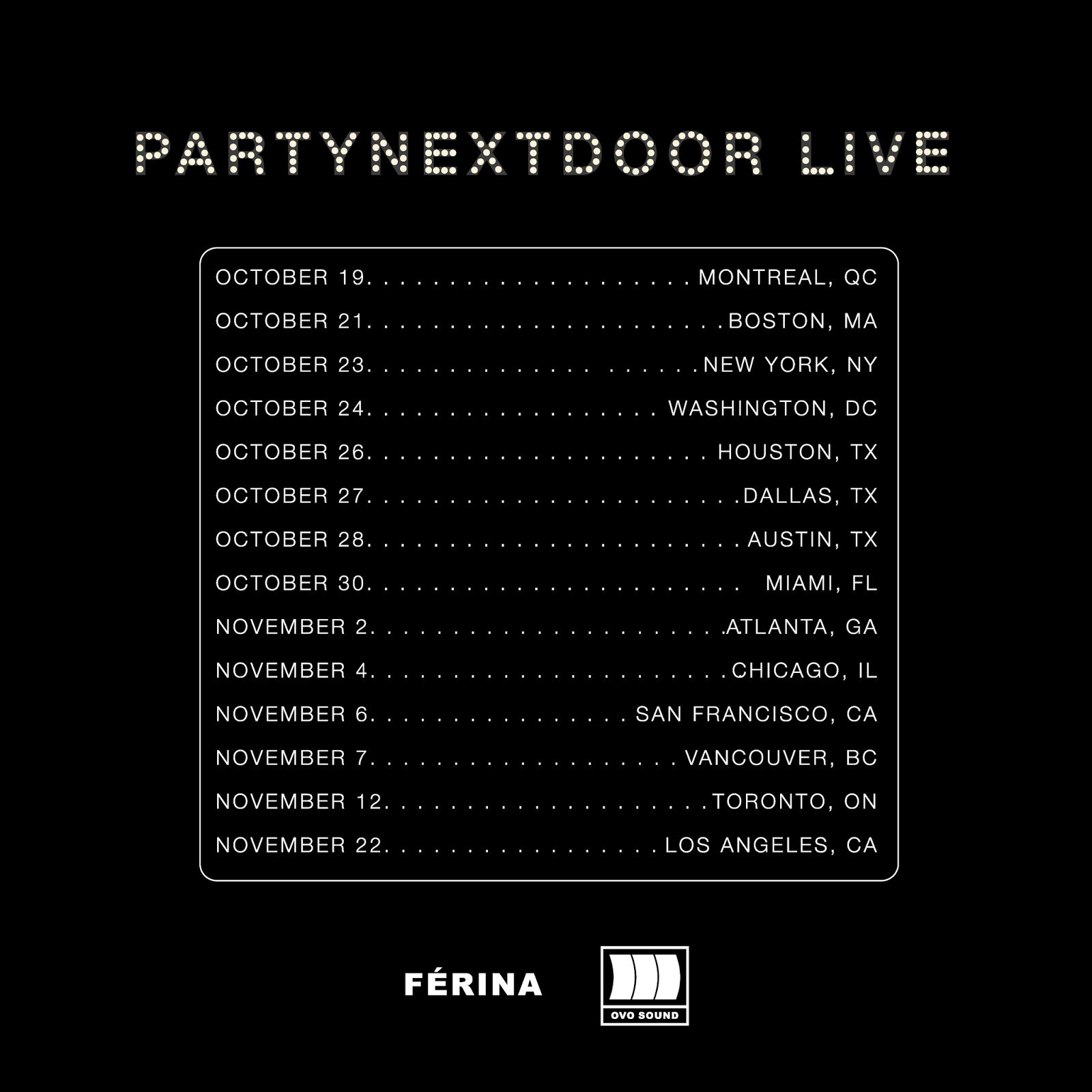 PARTYNEXTDOOR Announces 'PARTYNEXTDOOR Live' Tour HipHopNMore