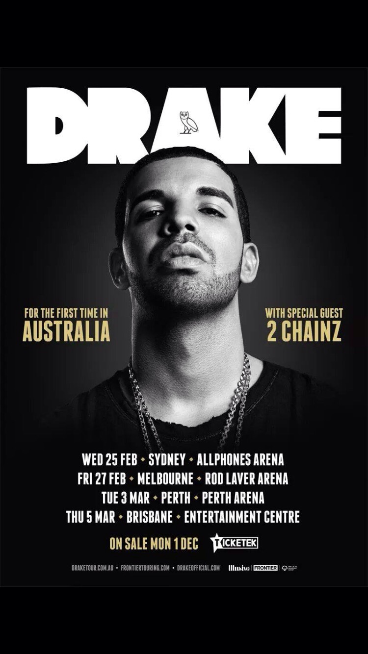 Drake Announces Australian Tour With 2 Chainz HipHopNMore