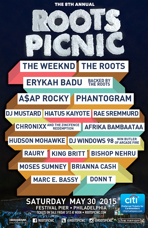 Roots Picnic 2015 Lineup Announced HipHopNMore