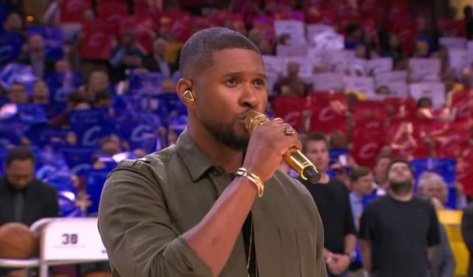 usher national anthem
