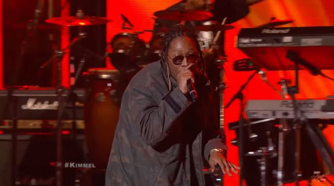 future performs blow a bag were ya at jimmy kimmel live