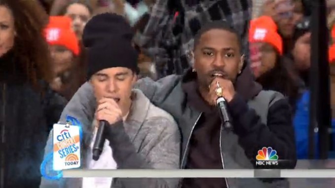 justin bieber big sean perform no pressure on the today show