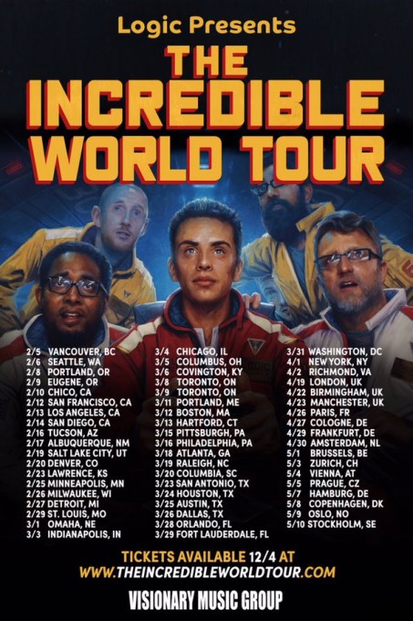 logic announces the incredible world tour