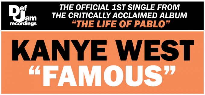 kanye famous single