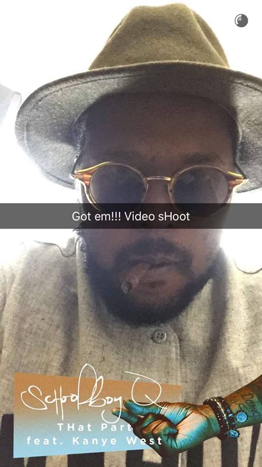 Schoolboy Q Kanye West Shoot That Part Video In L A Hiphop N More