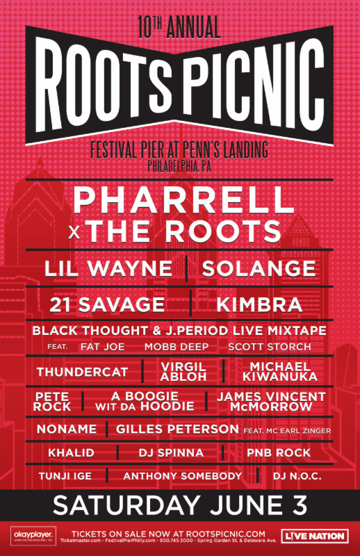 The Roots Announce 10th Annual Picnic Feat. Pharrell, Lil Wayne