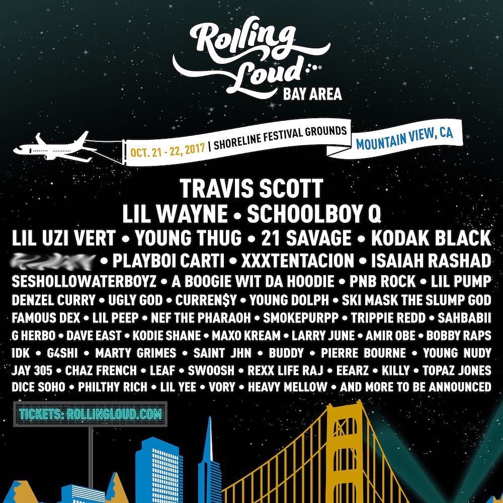 The Lineup for Bay Area Stop of Rolling Loud Festival Has Been