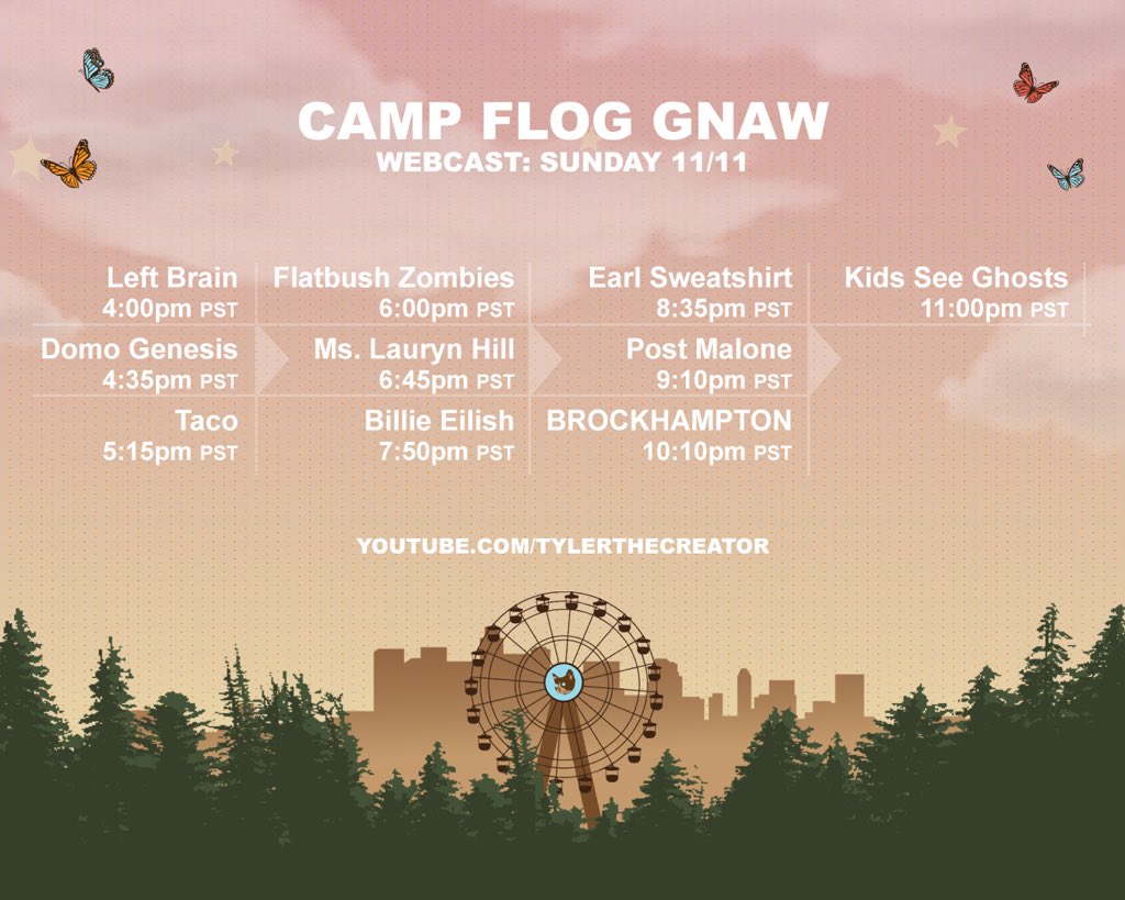 Watch Live Stream of Camp Flog Gnaw Fest Feat. Post Malone & Kids See