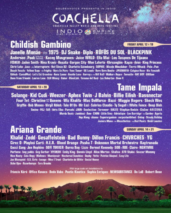 Coachella 2019 Announces Full Lineup | HipHop-N-More