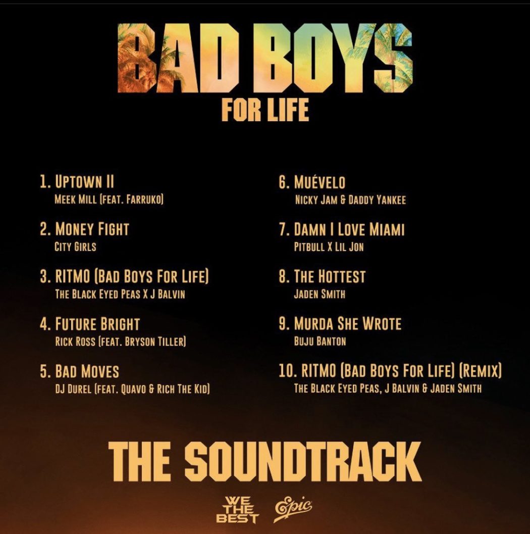 Dj Khaled Reveals Bad Boys For Life Soundtrack Tracklist Feat Meek Mill Quavo Rick Ross 4396