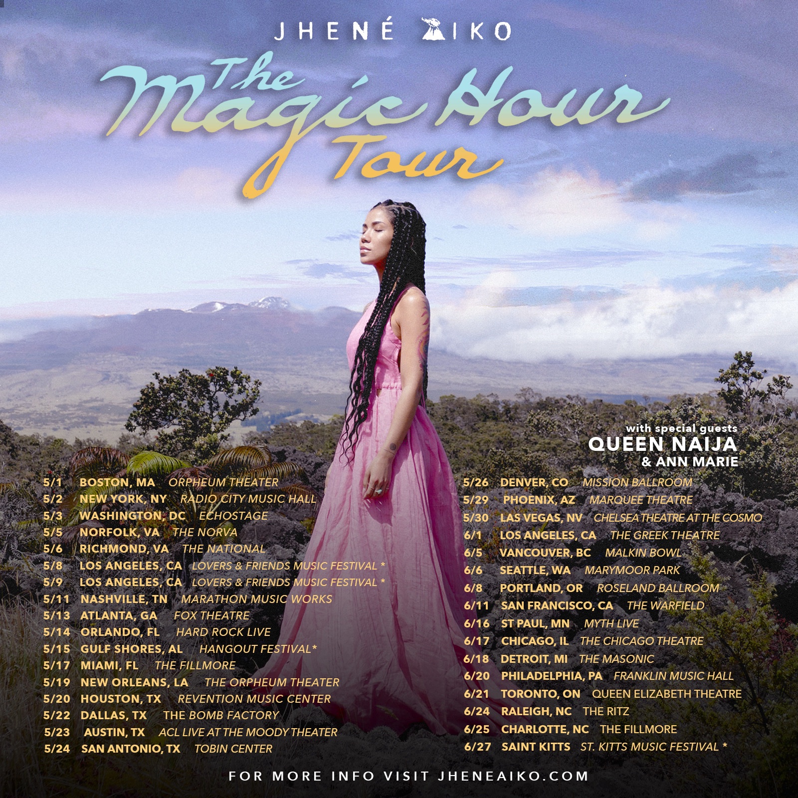 Jhene Aiko Announces 'The Magic Hour' Tour HipHopNMore