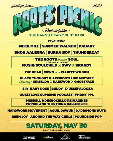 Roots Picnic 2020 Lineup Announced | HipHop-N-More