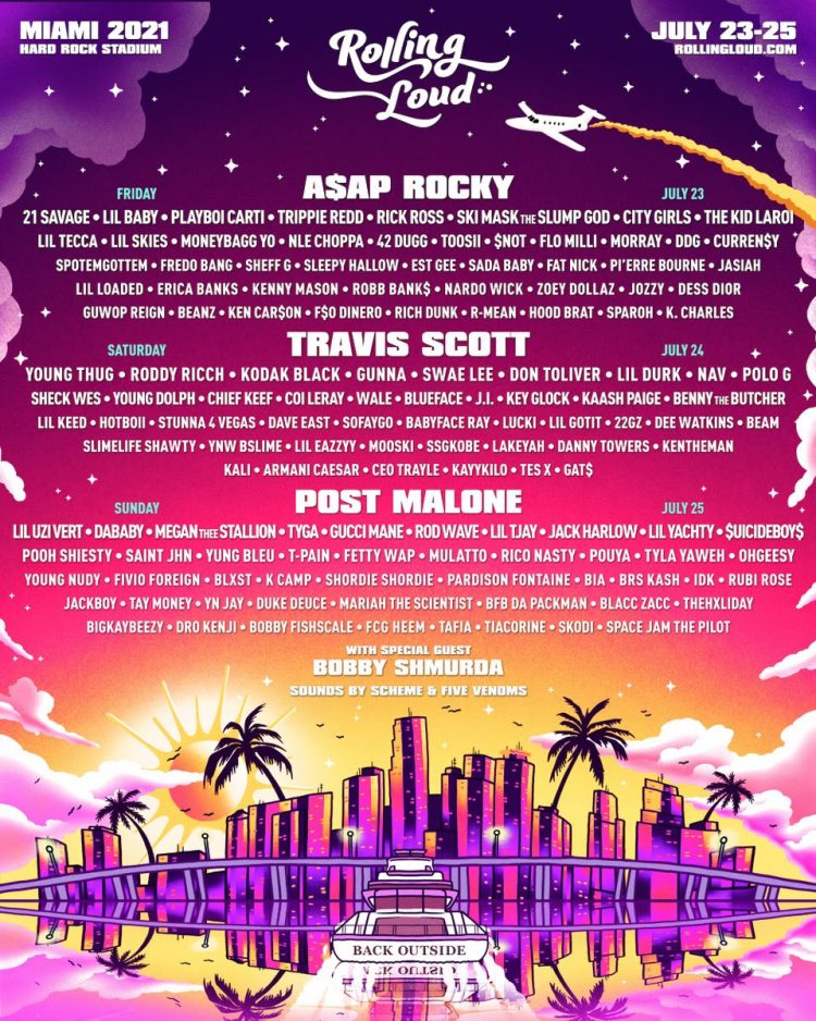 Travis Scott, Post Malone & ASAP Rocky to Headline Rolling Loud Miami ...