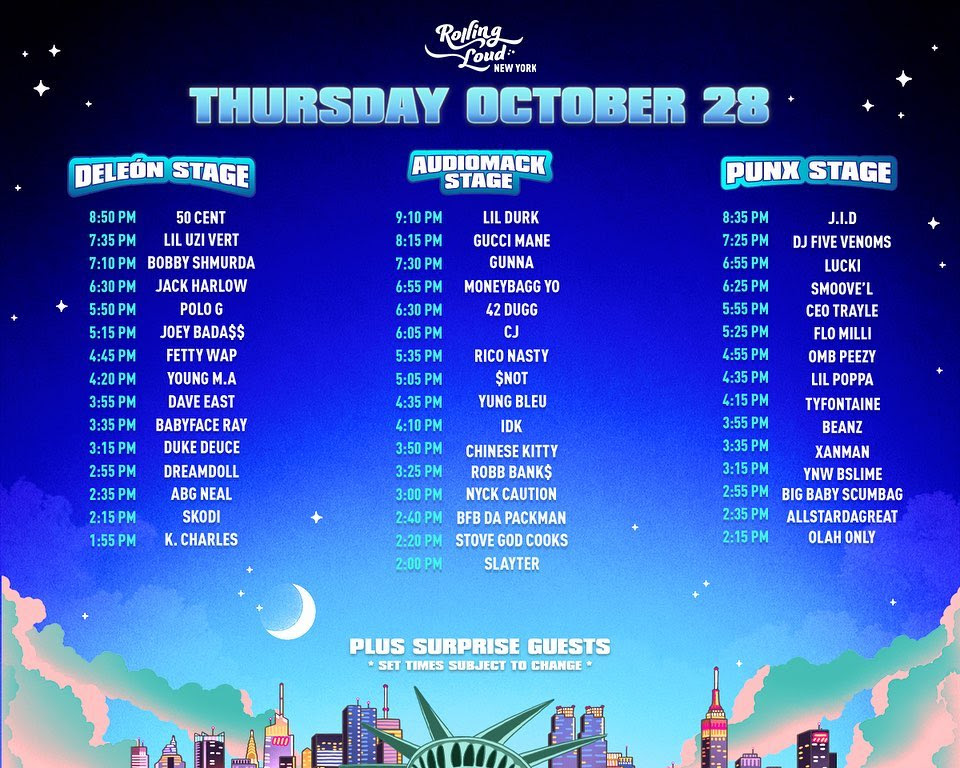 Rolling Loud NYC 2022: Set Times & Livestream