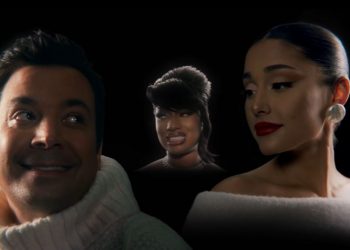 Jimmy Fallon, Megan Thee Stallion & Ariana Grande Share New Song & Video ‘It Was A…(Masked Christmas)’