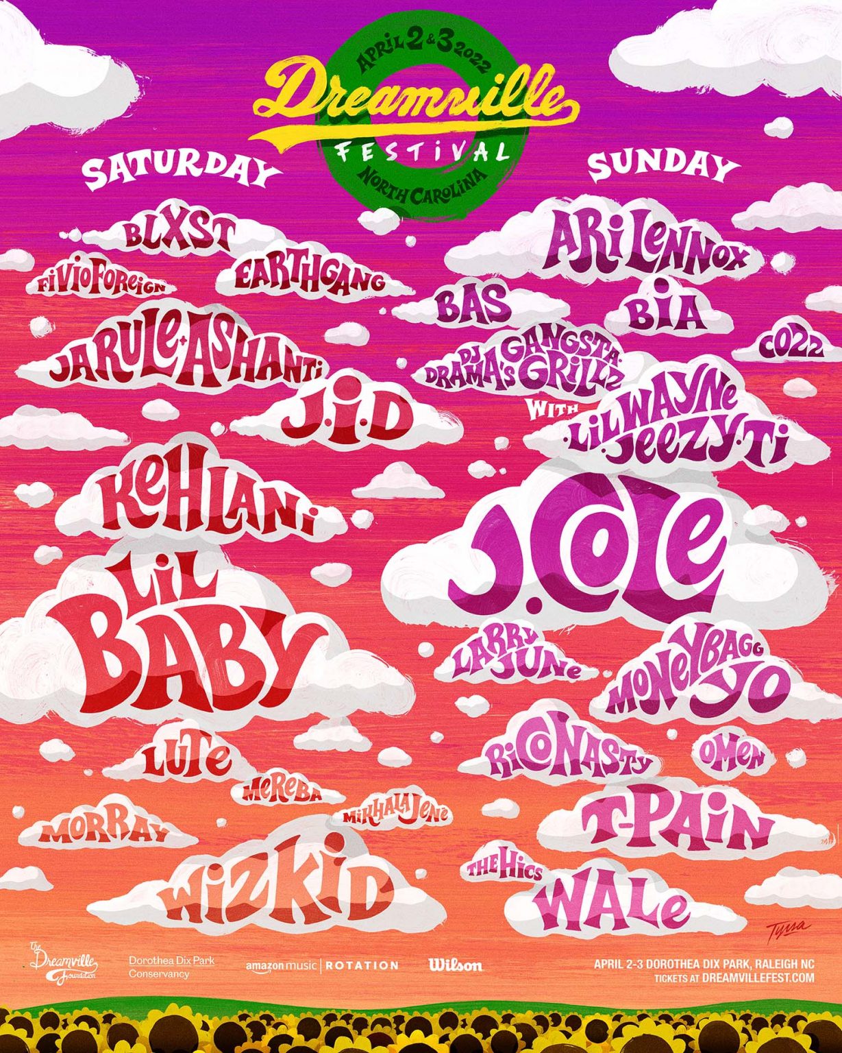 Dreamville Fest 2022 Lineup Announced J. Cole, Wizkid, Lil Wayne, Wale