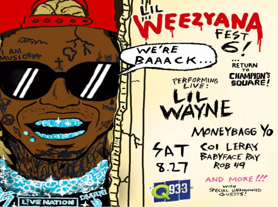 Lil Wayne Announces 2022 Lil WeezyAna Fest; Revealed lineup 6PARK