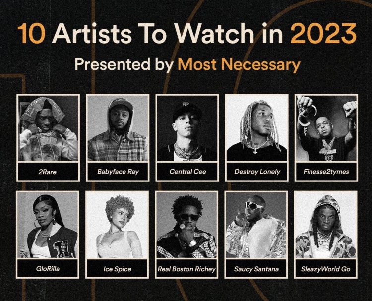 Spotify Unveils 2023 "Artist To Watch" List Feat. Ice Spice, Central ...